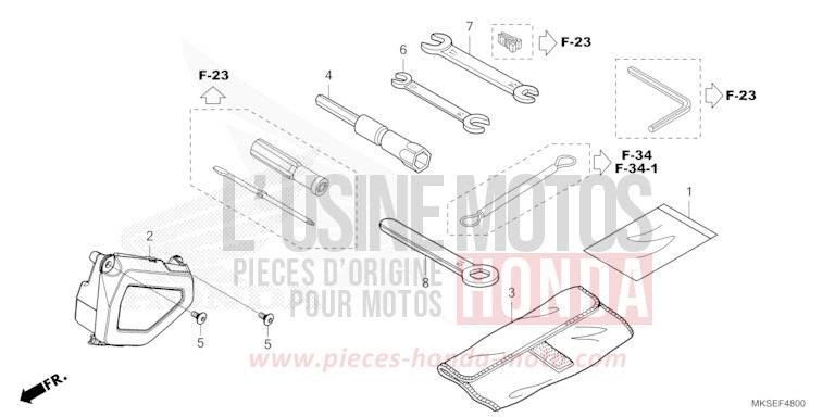 OUTIL de Africa Twin DCT GRAND PRIX RED (R380B) 2021